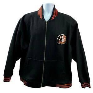 Collegiate Traditions FSU Florida State Univ. Black Jacket size Large USA Made